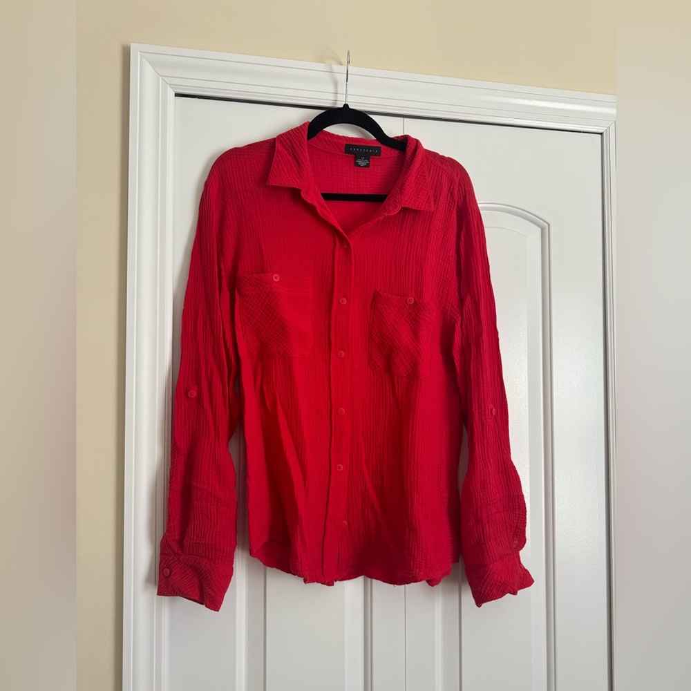 Sanctuary Long sleeve boyfriend shirt